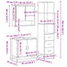 Set mobilier de baie, 3 piese, stejar fumuriu, lemn prelucrat - WALTI WALTI