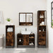 Set de mobilier de baie din 3 piese din lemn de stejar afumat - WALTI WALTI