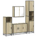 Set de mobilier de baie din 4 piese din lemn de stejar Sonoma - WALTI WALTI