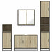 Set de mobilier de baie din 4 piese din lemn de stejar Sonoma - WALTI WALTI