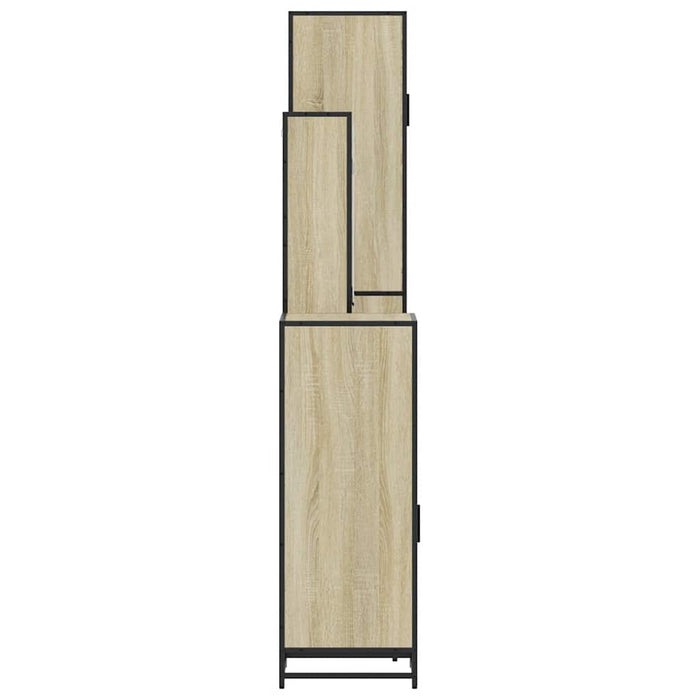 Set de mobilier de baie din 4 piese din lemn de stejar Sonoma - WALTI WALTI