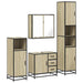 Set de mobilier de baie din 4 piese din lemn de stejar Sonoma - WALTI WALTI