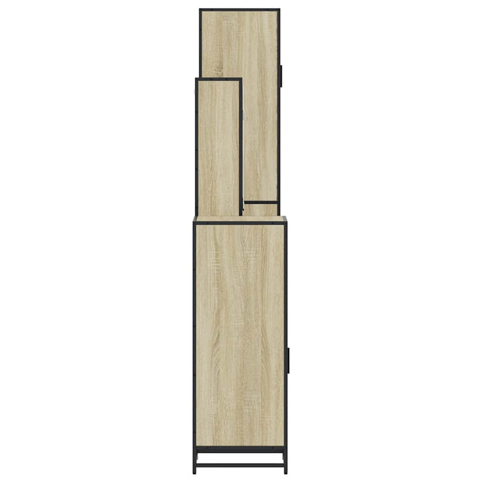 Set de mobilier de baie din 4 piese din lemn de stejar Sonoma - WALTI WALTI