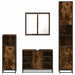 Set de mobilier de baie 4 piese Lemn prelucrat de stejar afumat - WALTI WALTI
