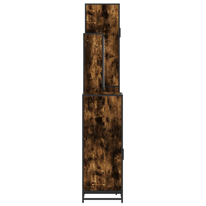 Set de mobilier de baie 4 piese Lemn prelucrat de stejar afumat - WALTI WALTI