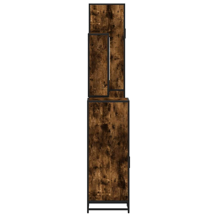 Set de mobilier de baie 4 piese Lemn prelucrat de stejar afumat - WALTI WALTI