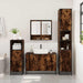 Set de mobilier de baie 4 piese Lemn prelucrat de stejar afumat - WALTI WALTI