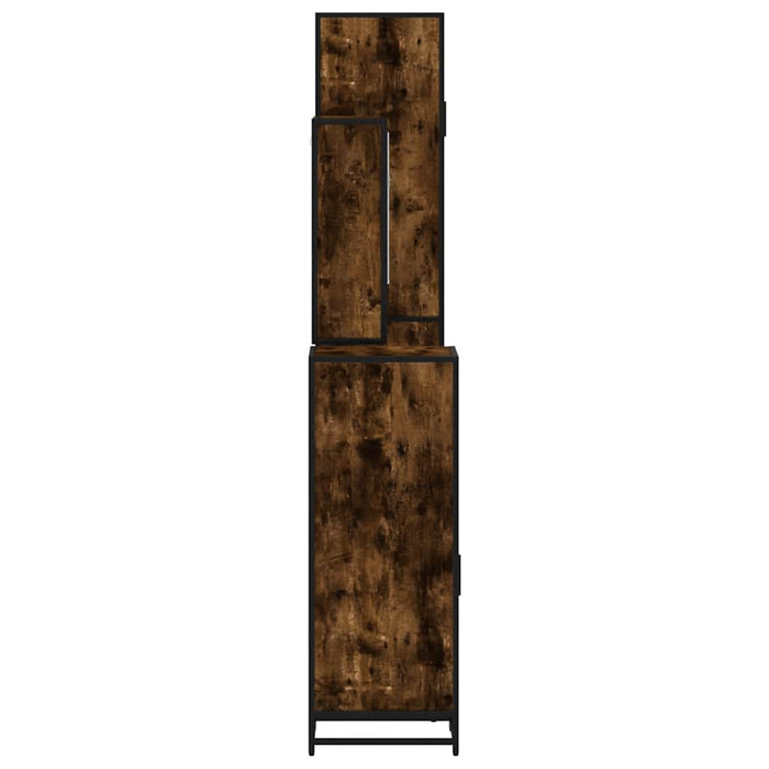 Set de mobilier de baie 4 piese Lemn prelucrat de stejar afumat - WALTI WALTI