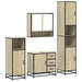 Set de mobilier de baie din 4 piese din lemn de stejar Sonoma - WALTI WALTI
