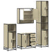 Set de mobilier de baie din 4 piese din lemn de stejar Sonoma - WALTI WALTI
