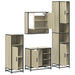 Set de mobilier de baie din 4 piese din lemn de stejar Sonoma - WALTI WALTI