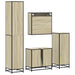 Set de mobilier de baie din 4 piese din lemn de stejar Sonoma - WALTI WALTI