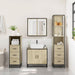 Set de mobilier de baie din 4 piese din lemn de stejar Sonoma - WALTI WALTI