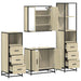 Set de mobilier de baie din 4 piese din lemn de stejar Sonoma - WALTI WALTI