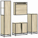Set de mobilier de baie din 4 piese din lemn de stejar Sonoma - WALTI WALTI