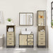 Set de mobilier de baie din 4 piese din lemn de stejar Sonoma - WALTI WALTI