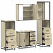 Set de mobilier de baie din 4 piese din lemn de stejar Sonoma - WALTI WALTI