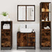 Set de mobilier de baie 4 piese Lemn prelucrat de stejar afumat - WALTI WALTI
