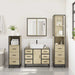 Set de mobilier de baie din 4 piese din lemn de stejar Sonoma - WALTI WALTI