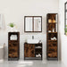 Set de mobilier de baie 4 piese Lemn prelucrat de stejar afumat - WALTI WALTI