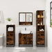 Set de mobilier de baie 4 piese Lemn prelucrat de stejar afumat - WALTI WALTI