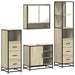 Set de mobilier de baie din 4 piese din lemn de stejar Sonoma - WALTI WALTI
