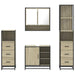 Set de mobilier de baie din 4 piese din lemn de stejar Sonoma - WALTI WALTI