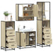 Set de mobilier de baie din 4 piese din lemn de stejar Sonoma - WALTI WALTI