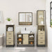Set de mobilier de baie din 4 piese din lemn de stejar Sonoma - WALTI WALTI