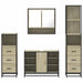 Set de mobilier de baie din 4 piese din lemn de stejar Sonoma - WALTI WALTI