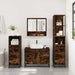 Set de mobilier de baie 4 piese Lemn prelucrat de stejar afumat - WALTI WALTI