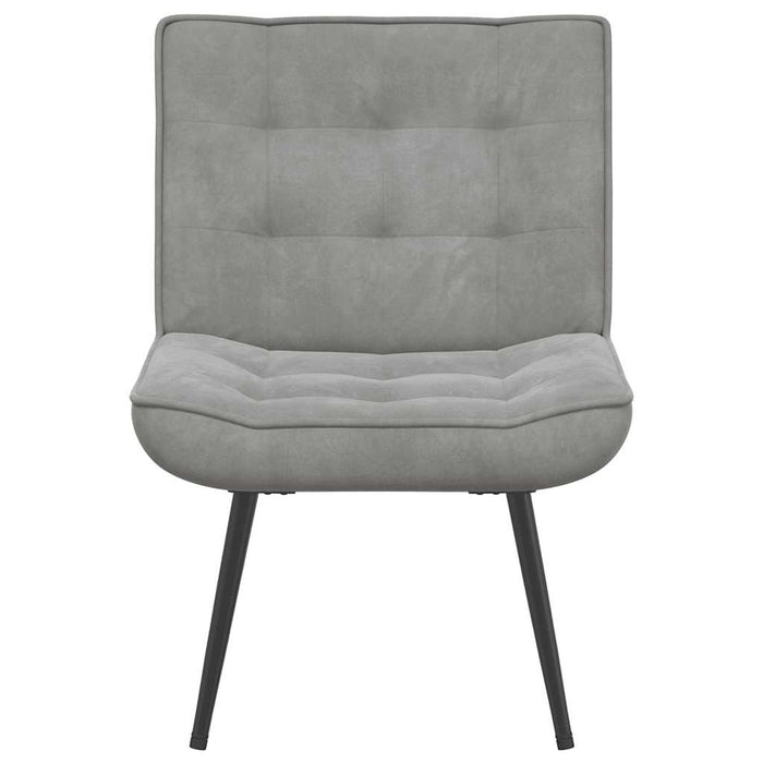 Scaun de relaxare gri deschis 64x74x84 cm catifea WALTI