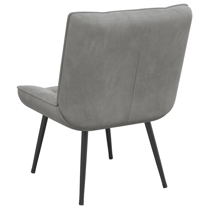 Scaun de relaxare gri deschis 64x74x84 cm catifea WALTI