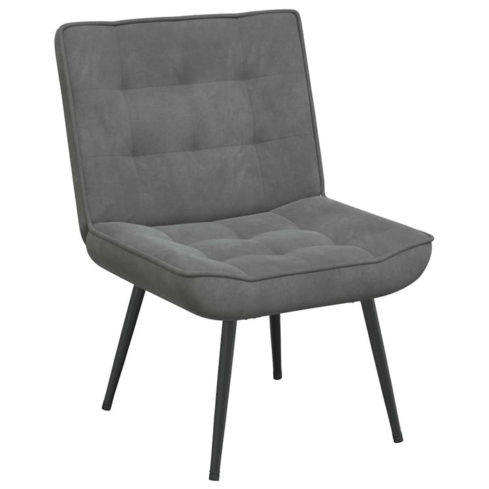 Scaun de relaxare gri închis 64x74x84 cm catifea - WALTI WALTI