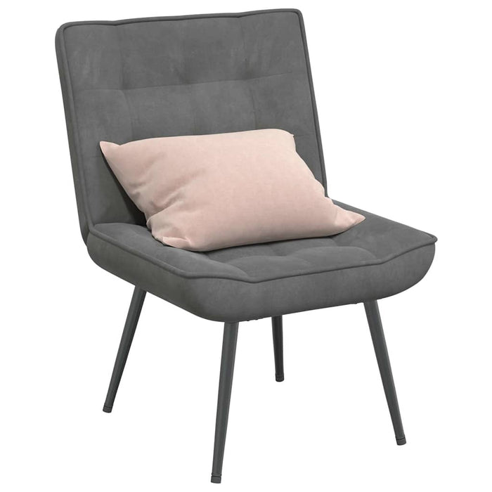 Scaun de relaxare gri închis 64x74x84 cm catifea - WALTI WALTI