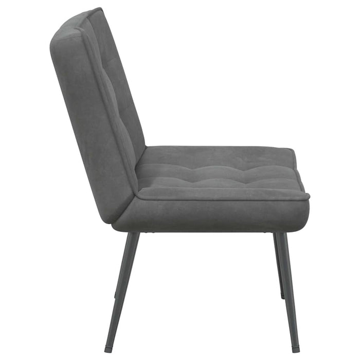 Scaun de relaxare gri închis 64x74x84 cm catifea - WALTI WALTI