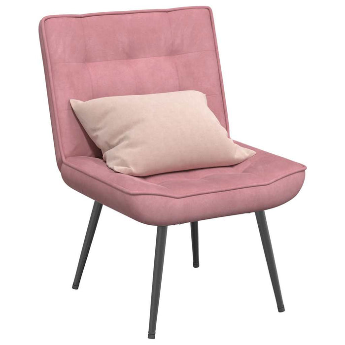 Scaun de relaxare roz 64x74x84 cm catifea - WALTI WALTI
