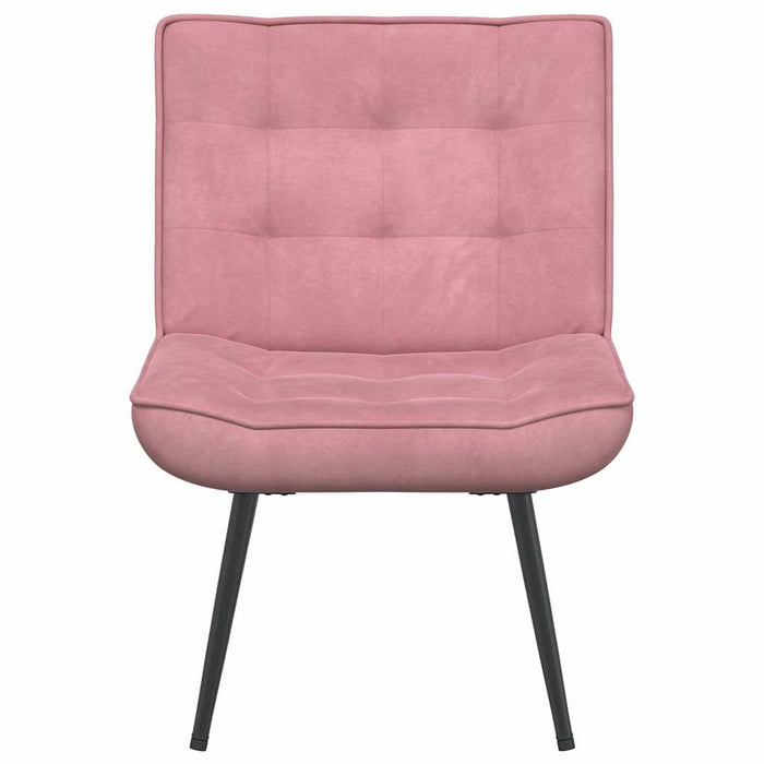 Scaun de relaxare roz 64x74x84 cm catifea - WALTI WALTI