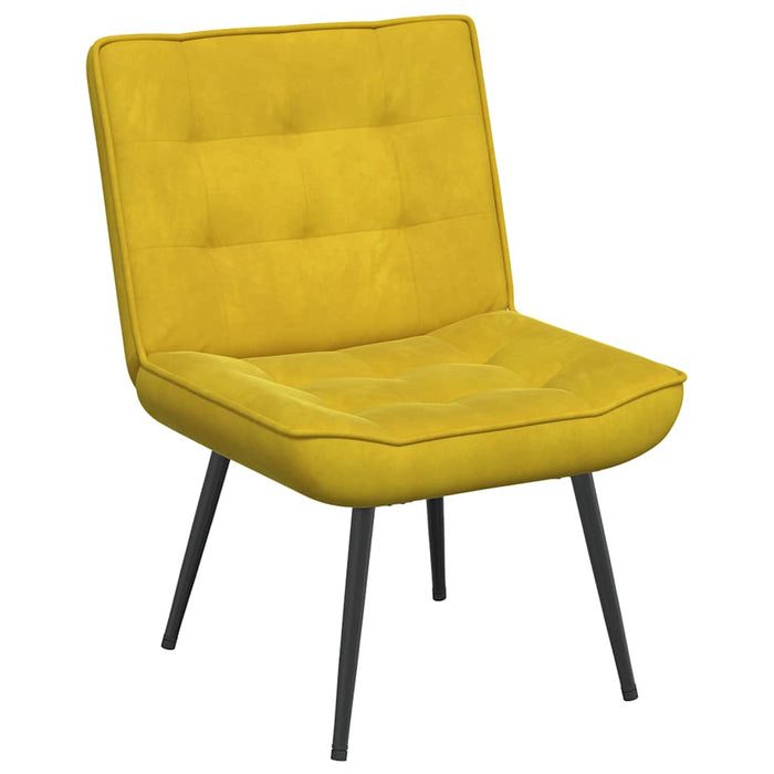 Scaun de relaxare galben 64x74x84 cm catifea - WALTI WALTI