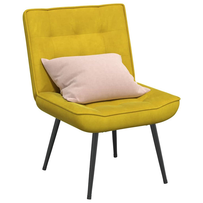 Scaun de relaxare galben 64x74x84 cm catifea - WALTI WALTI