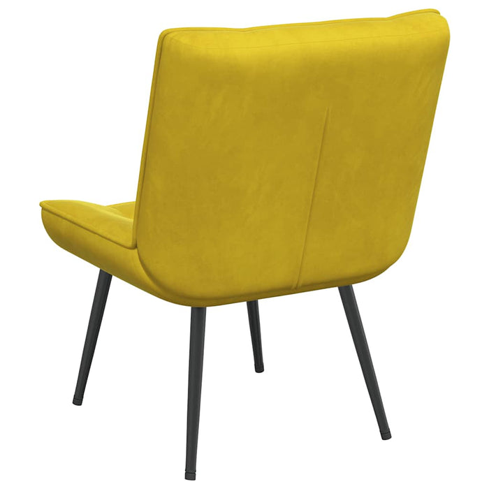 Scaun de relaxare galben 64x74x84 cm catifea - WALTI WALTI