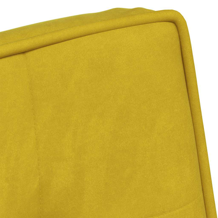Scaun de relaxare galben 64x74x84 cm catifea - WALTI WALTI