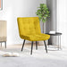 Scaun de relaxare galben 64x74x84 cm catifea - WALTI WALTI