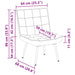 Scaun de relaxare maro 64x74x84 cm catifea - WALTI WALTI
