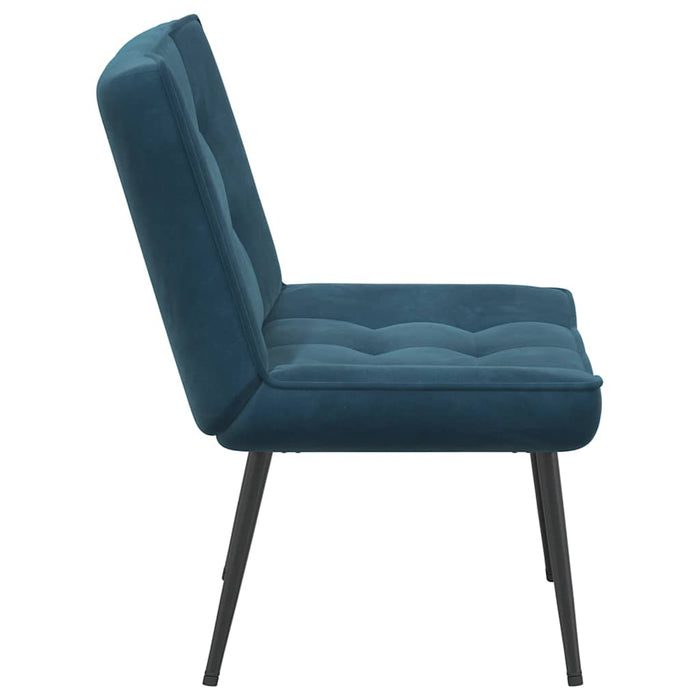 Scaun de relaxare albastru 64x74x84 cm catifea - WALTI WALTI