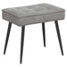 Scaun de relaxare cu taburet, gri deschis, catifea - WALTI WALTI