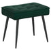 Scaun de relaxare cu taburet, verde închis, catifea - WALTI WALTI
