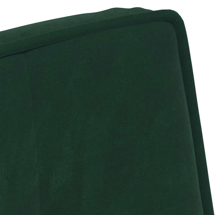 Scaun de relaxare cu taburet, verde închis, catifea - WALTI WALTI