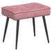 Scaun de relaxare cu taburet, roz, catifea - WALTI WALTI