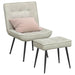 Scaun de relaxare cu scaun catifea crem - WALTI WALTI